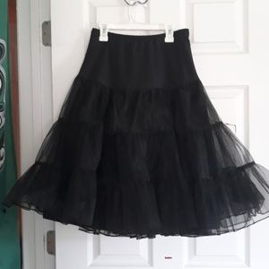 Black 2 Layer Petticoat